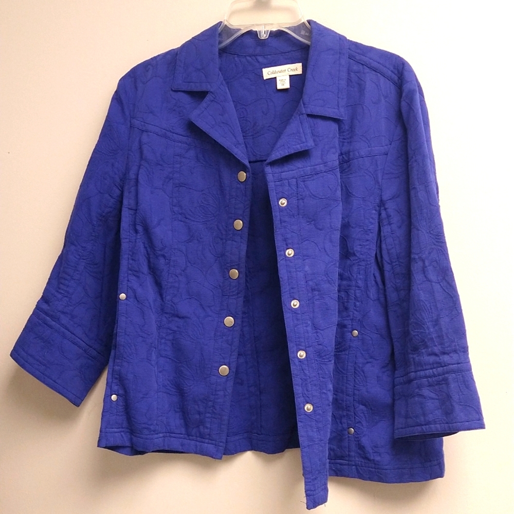 Adorable Coldwater Creek royal blue jacket